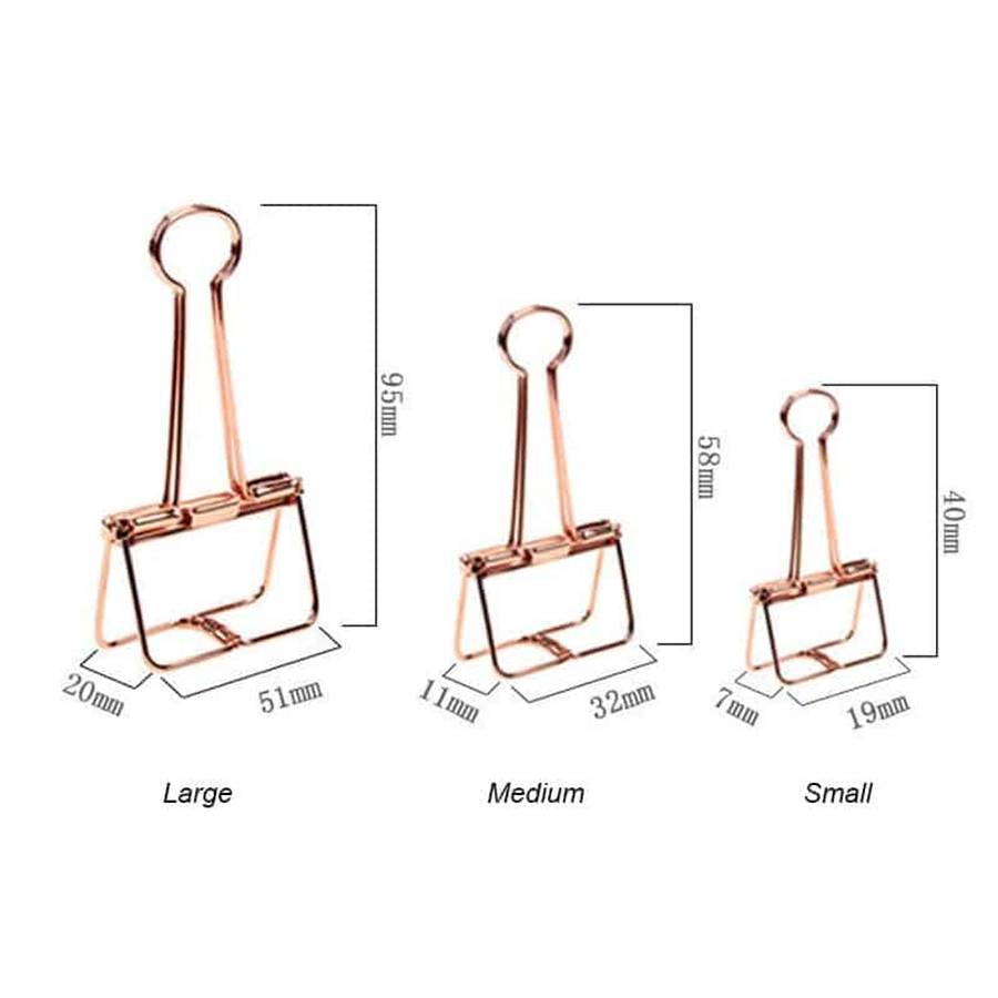 Metal Binder Clip - Small - 2 Piece