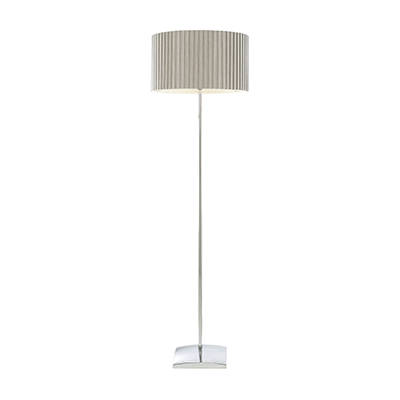 Lee Floor Light Chrome & Grey 1xE27 | JF401-CH/GY