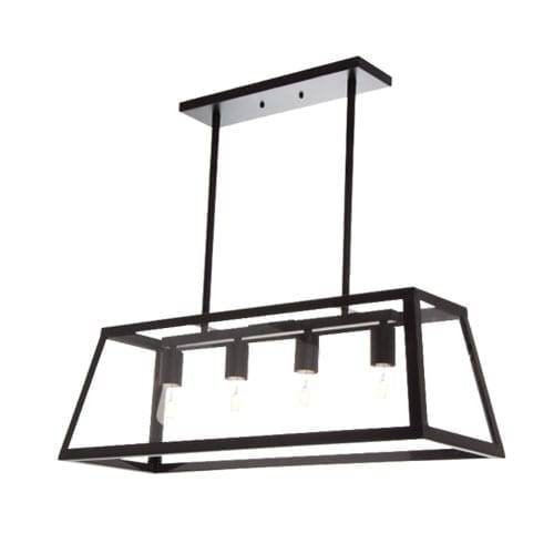 Metal Pendant with Clear Glass | PEN717
