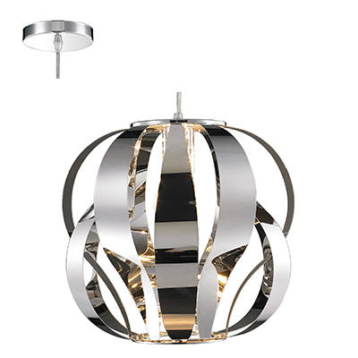 Rae Pendant Stainless Steel E27 1x60w | JH200-CH