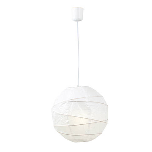 Rice Paper Round Pendant 300mm White | P53