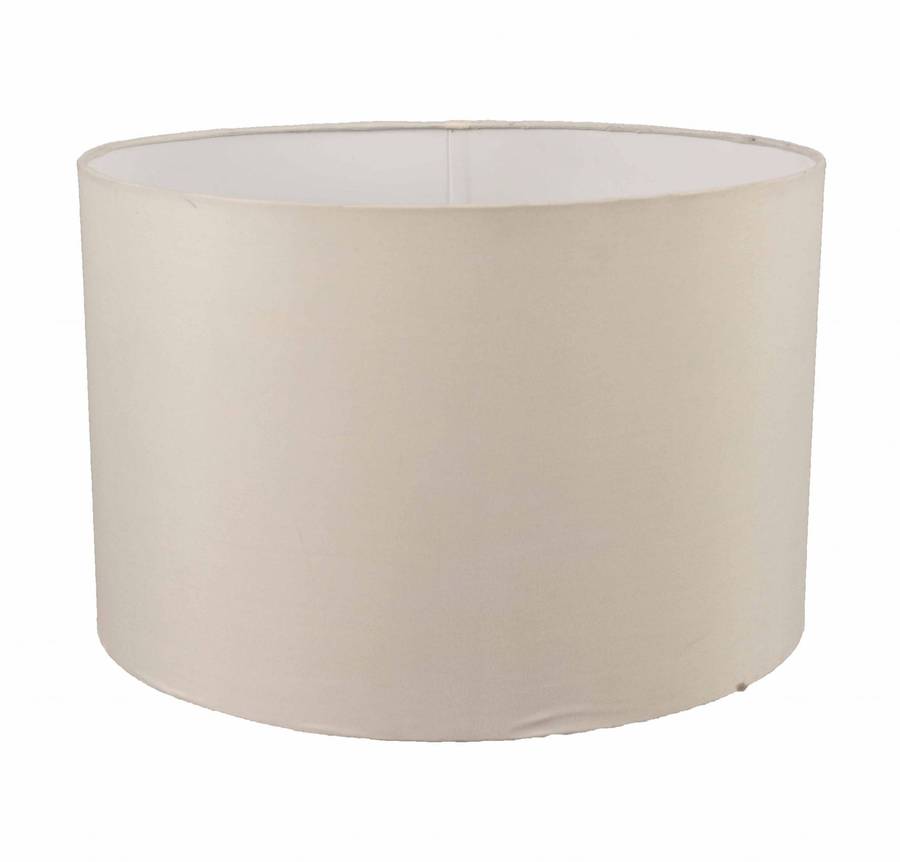 S138 Basic Range - Large Drum Lamp Shade with Polycotton Fabric TOP 42 | DOWN 22 | BOTTOM 42