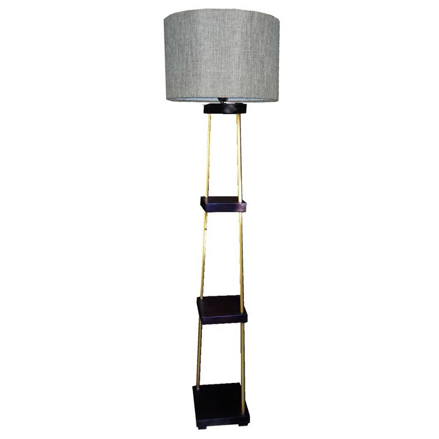 Floor Solid Wood  Standing Lamp + Shade | FL19