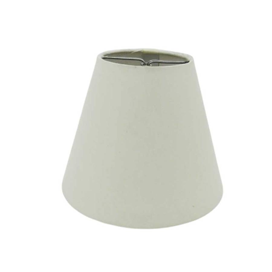 S16 Basic Range  Clip-On Cone Lamp Shade with Polycotton Fabric White