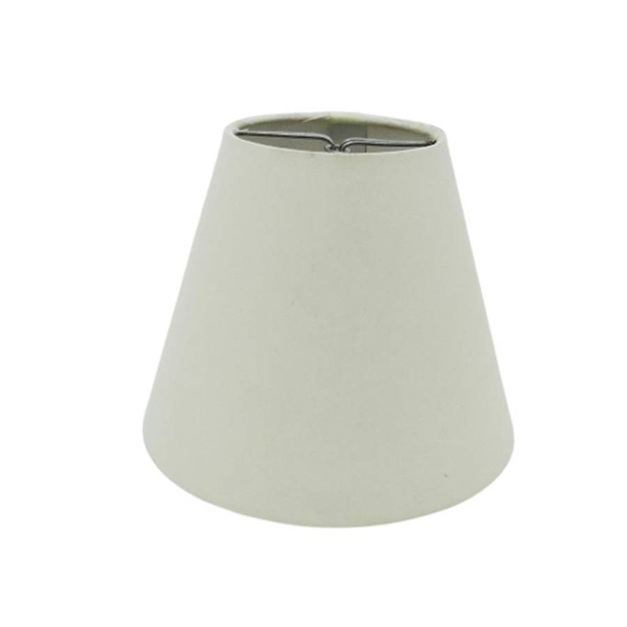 S16 Basic Range  Clip-On Cone Lamp Shade with Polycotton Fabric Cream White