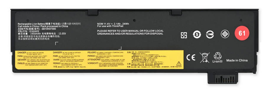 BATTERY LENOVO T470 T480 T500 STD 61 (BAT120W)