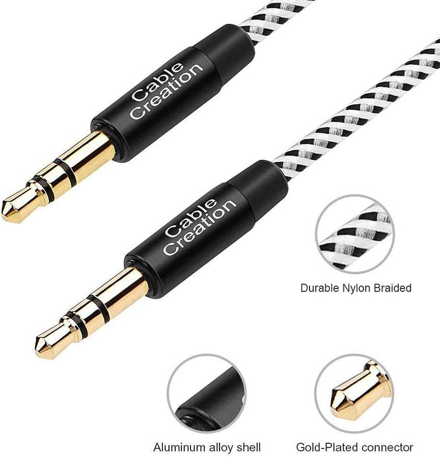 0.9M AUX CABLE 3.5MM MALE TO MALE CORD