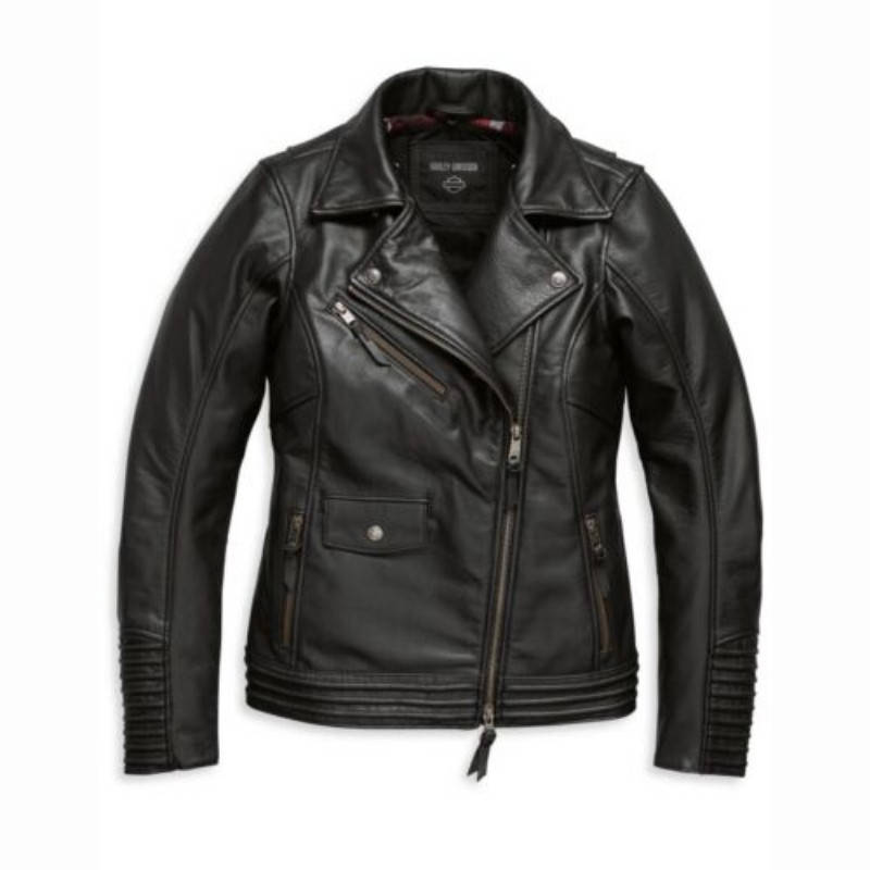 Women's Black Leather Maverick Jacket - XS