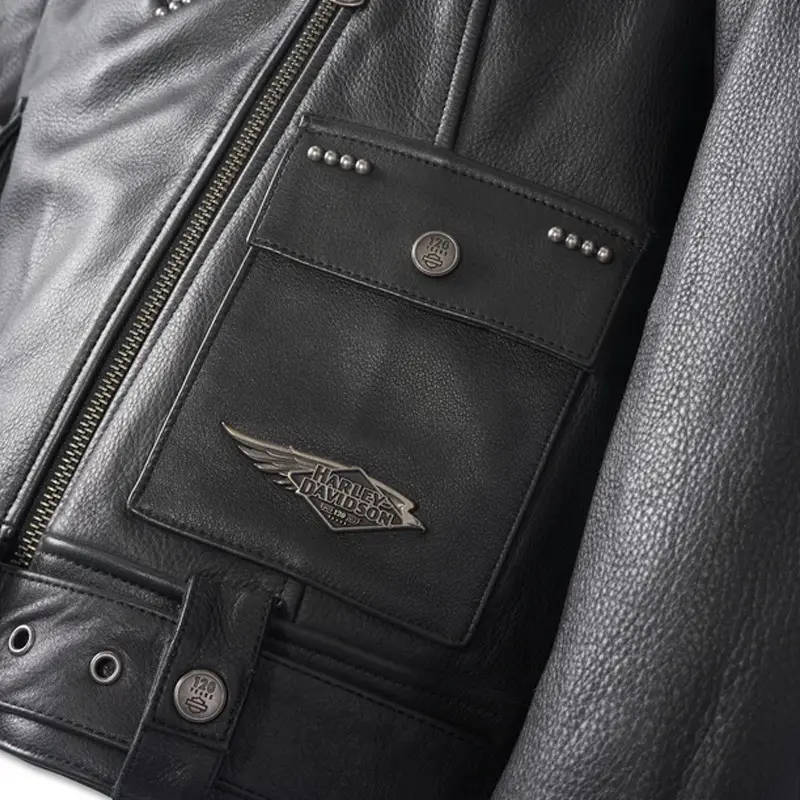 Women's 120th Anniversary Cycle Queen Leather Biker Jacket - 2XL