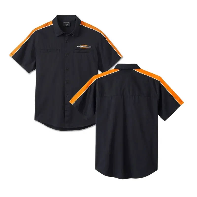 Men's Stacked Bar & Shield Long Sleeve Shirt - 2XL