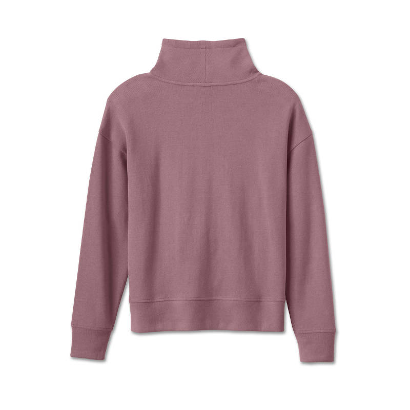 Women's Bar & Shield Funnel Neck Pullover - M