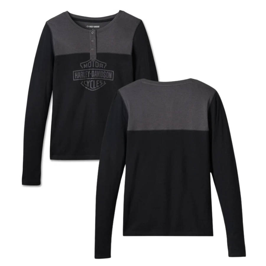 Women's Timeless Long Sleeve Henley - L L