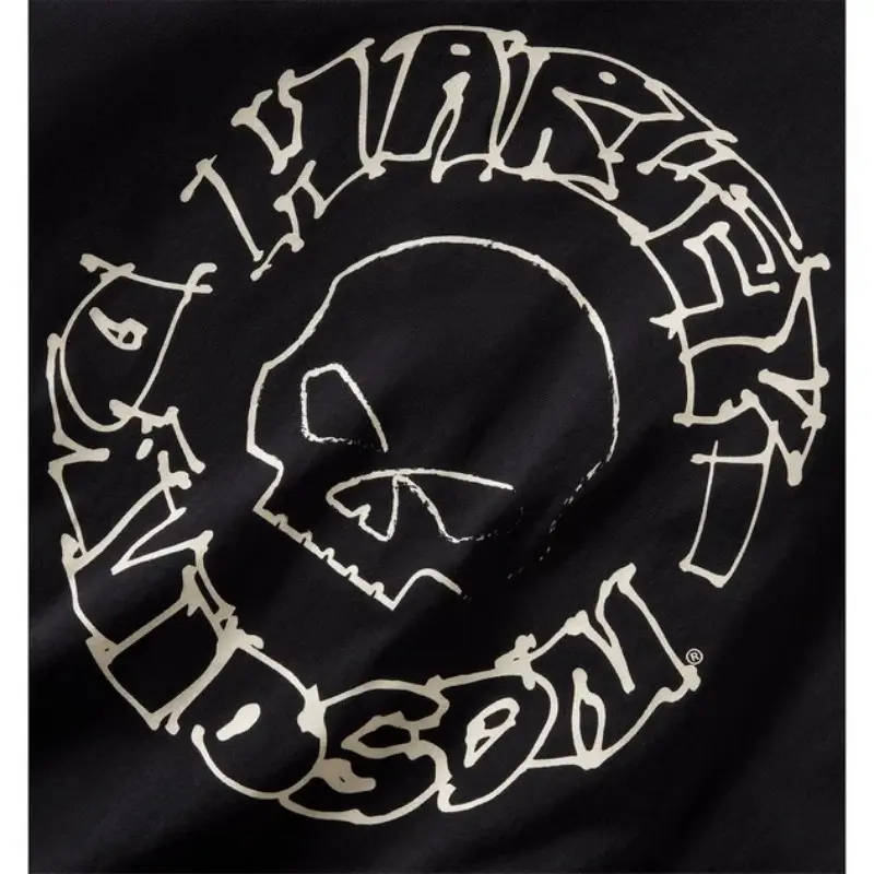 Willie G Circle Skull Sketch Art Muscle Tee - S
