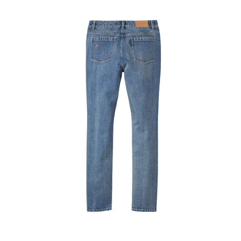 Women's Studded Out Embellished Denim Bottoms - 26