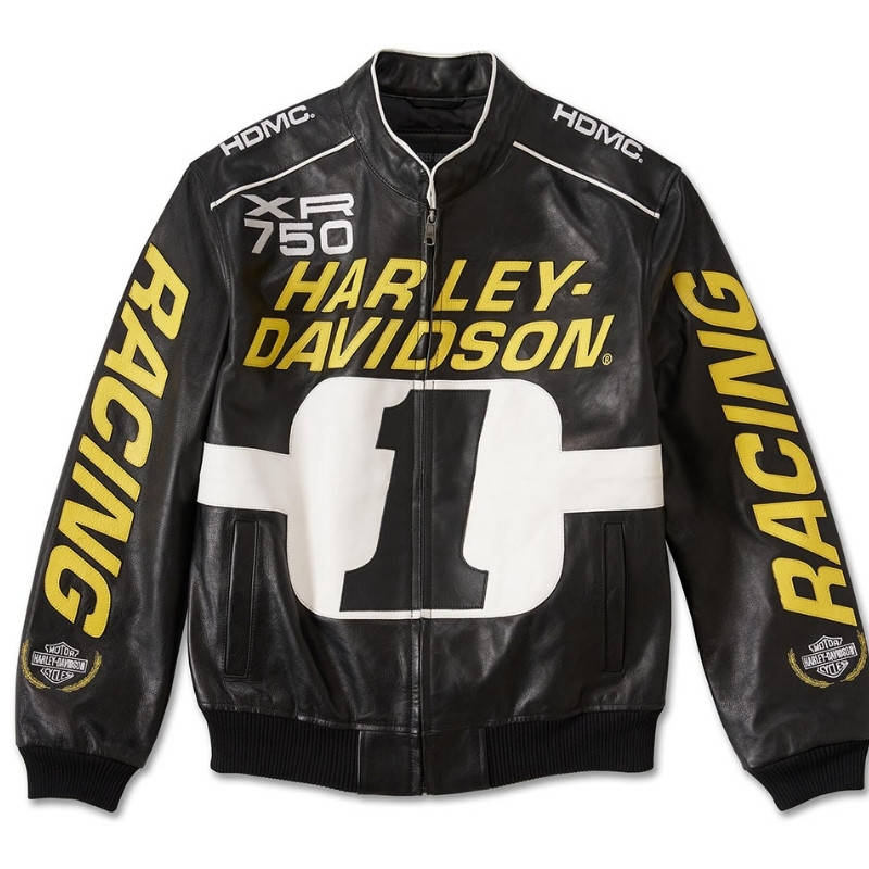 Men's Start Your Engines Leather Racing Jacket - S