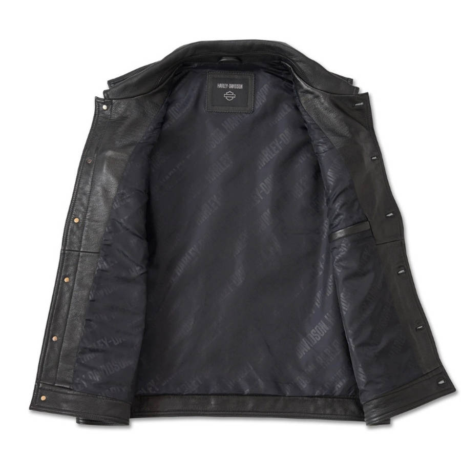 Men's Fuel to Flames Leather Vest - 5XL 5XL