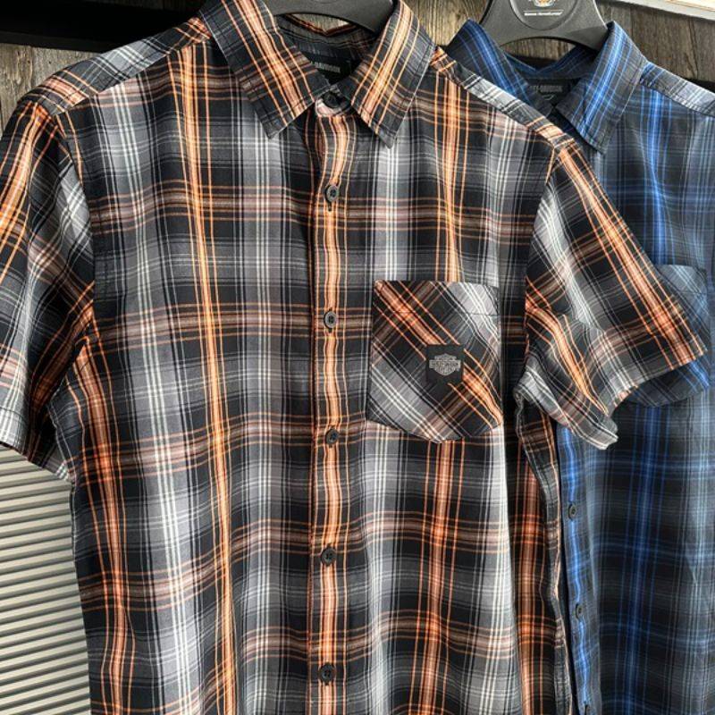 Men's Staple Short Sleeve Shirt - Plaid - 3XL