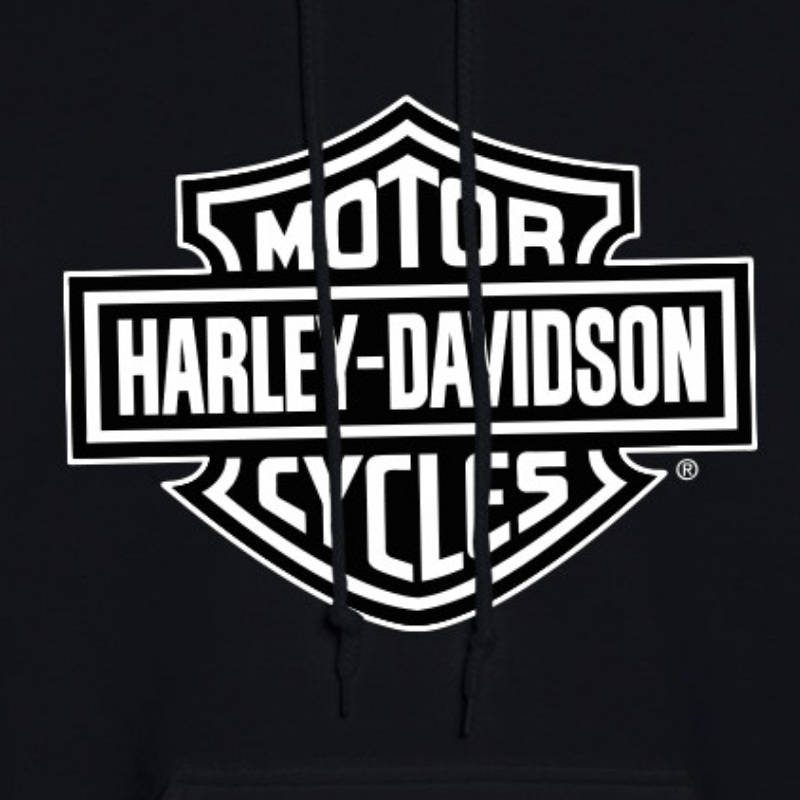 Mens Bar & Shield Hoodie - S