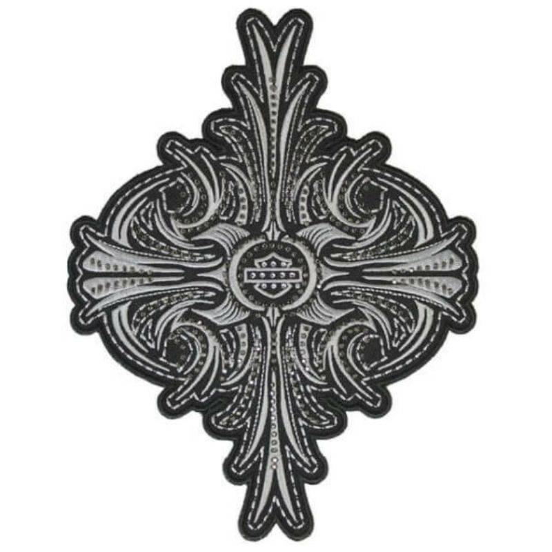 Studded Cross Bar & Shield Emblem