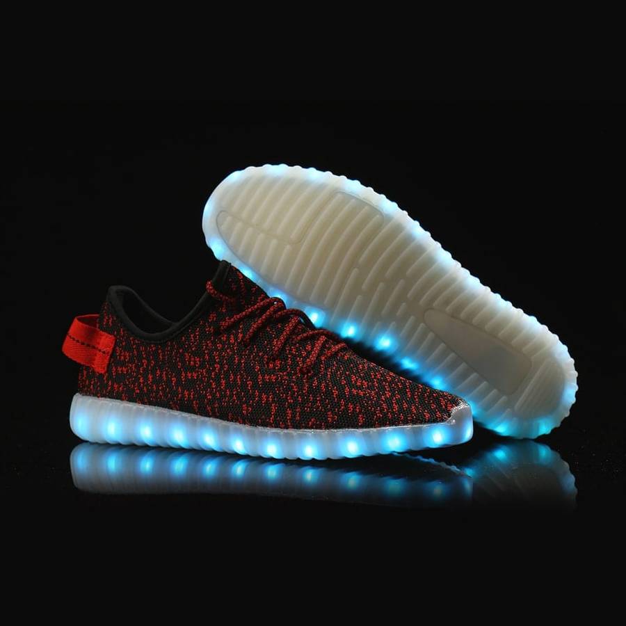 LED Light Up Rechargeable Unisex Fabric Style Urban Casual Sneaker Takkies | Blue |