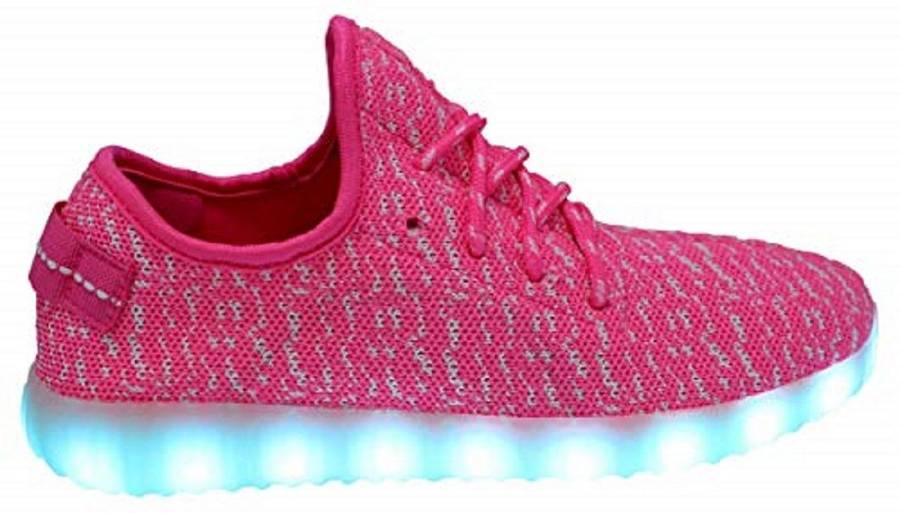LED Light Up Rechargeable Unisex Fabric Style Urban Casual Sneaker Takkies | Blue |