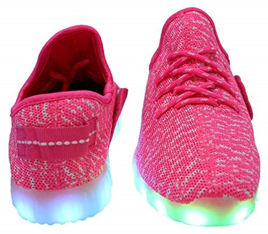 LED Light Up Rechargeable Unisex Fabric Style Urban Casual Sneaker Takkies | Blue |