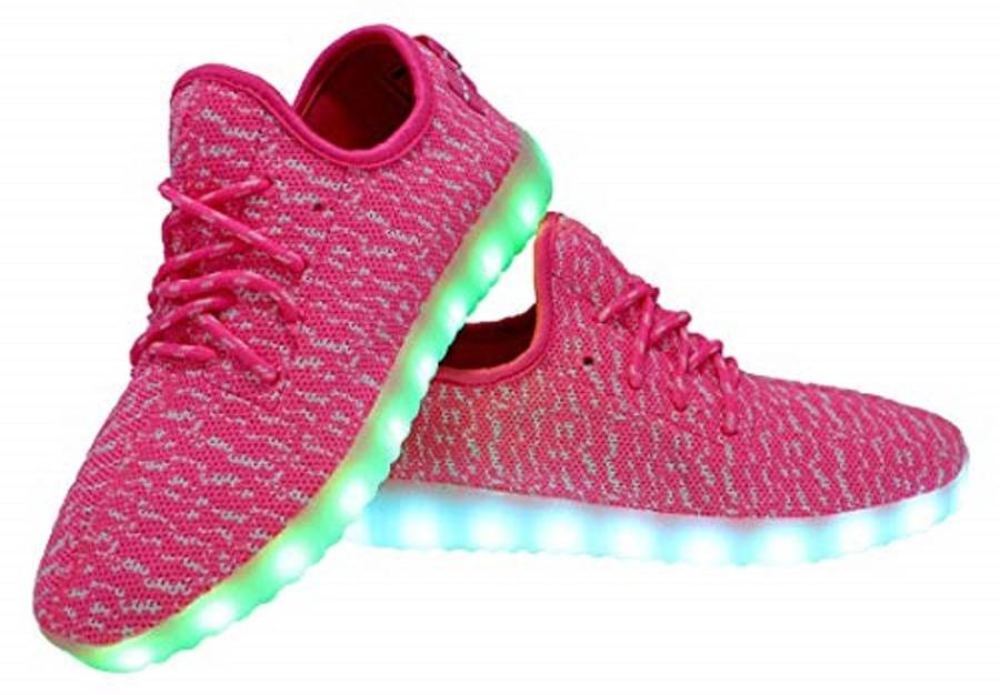 LED Light Up Rechargeable Unisex Fabric Style Urban Casual Sneaker Takkies | Blue |