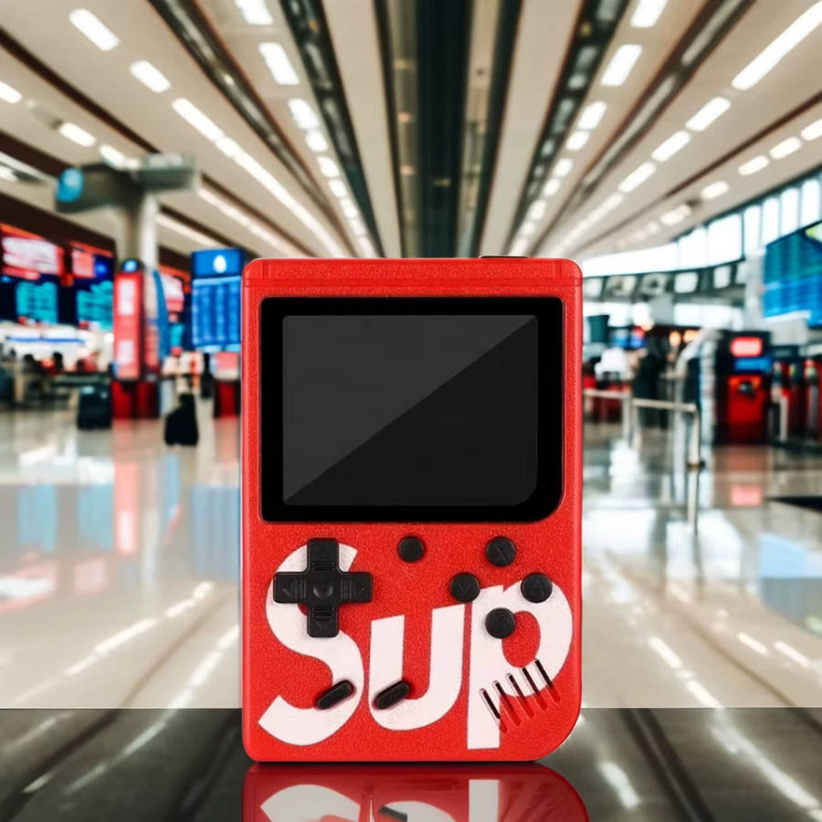 Wanle 500-in-1 Classic 8-Bit Retro Rechargeable Game Boy - Red
