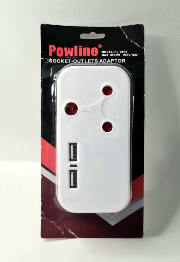 Socket Outlet Adapter 2 USB