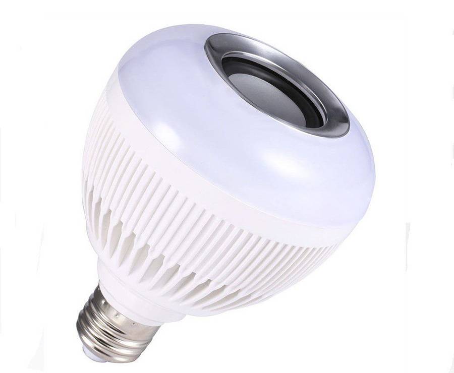 World One LED Bluetooth E27 Light Bulb Music Speaker - 2 Pack