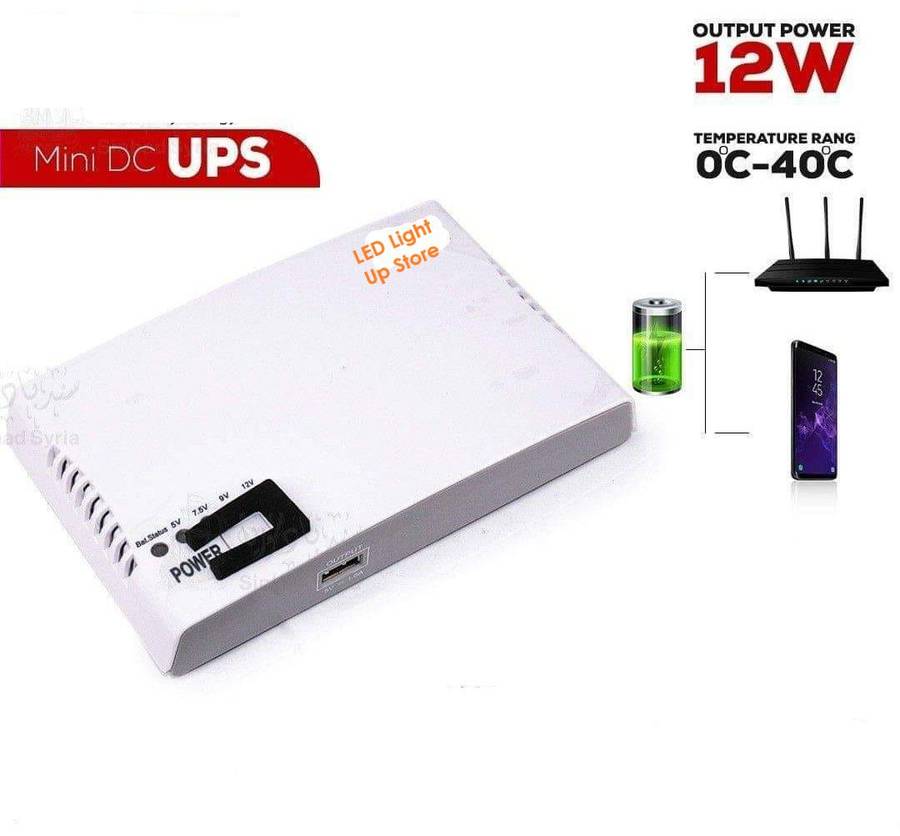 Portable Power Mini UPS 8800mAh- Output 9121524 Volt (Picture May Vary)