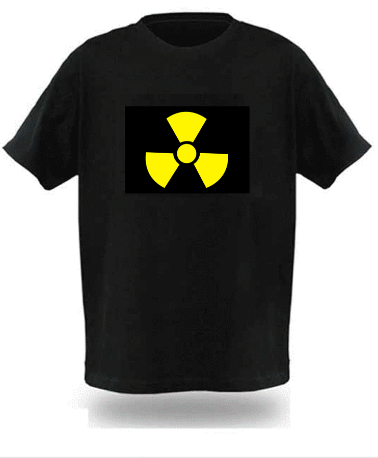 EL Panel Tshirts: Sound activated Light up Tshirt | S Man