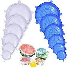Silicone Stretch Lids Food Saver 6-Pack Cover