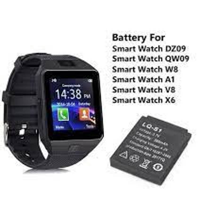 Replacement Battery for Smart Watch GT08, DZ09, A1, V8 & X6