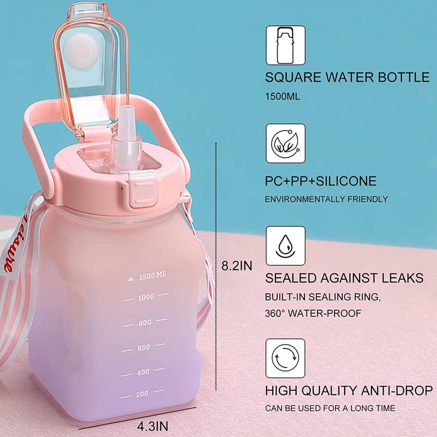 Giant motivational sport water bottle | Colour Graded | Various
