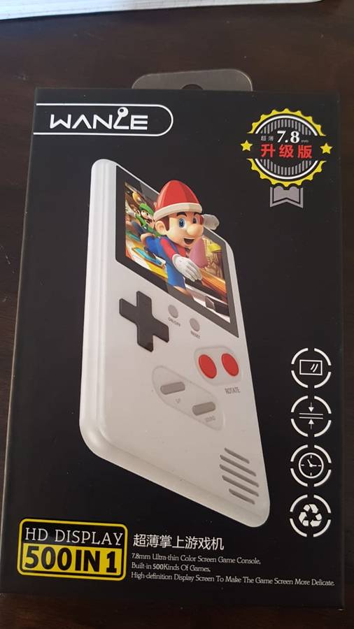 Retro Wanle Game Console (500 Built-in Games) - white