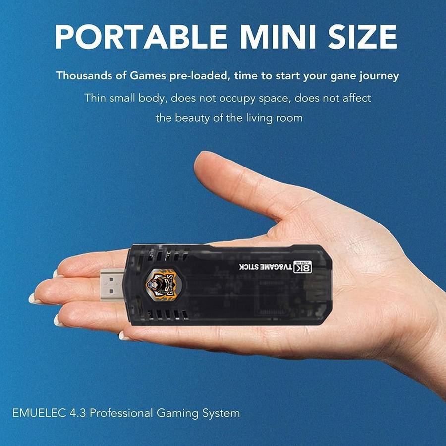 8K HD Game Console & Android TV BOX Game Stick Dual System