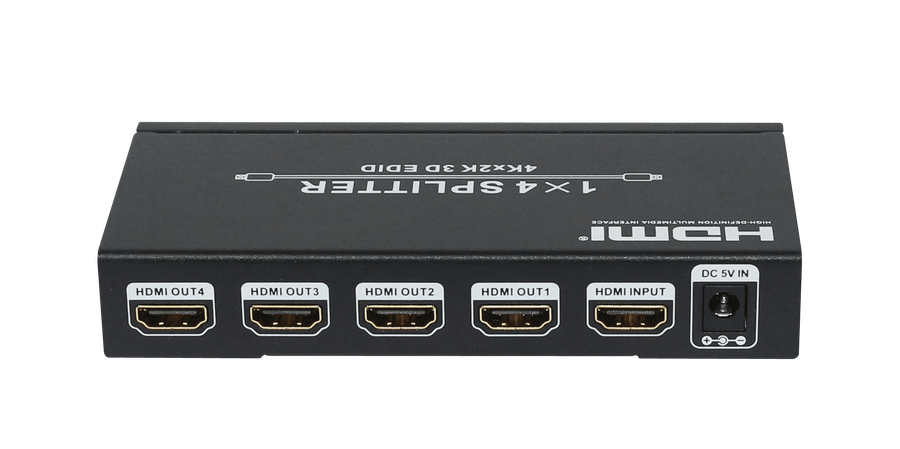 HDCVT 1x4 HDMI 1.4 Splitter supports HDCP1.4 and EDID