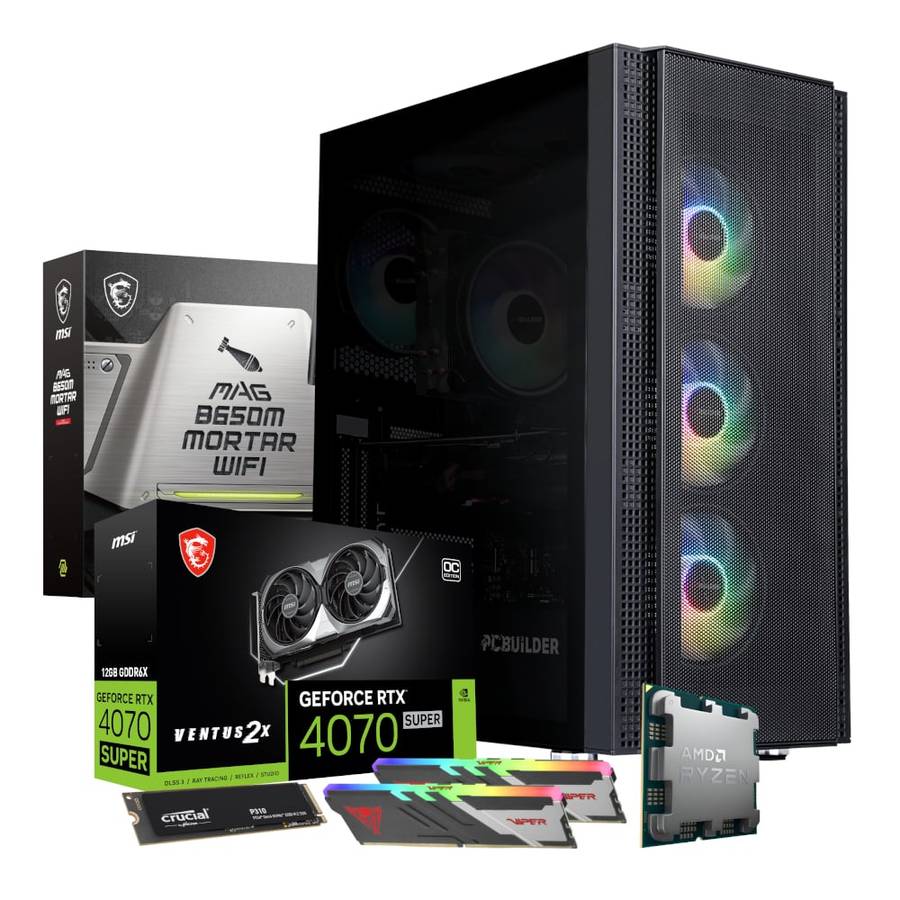 PCBuilder Ryzen 7 7700X TACTICIAN Windows 11 Gaming PC