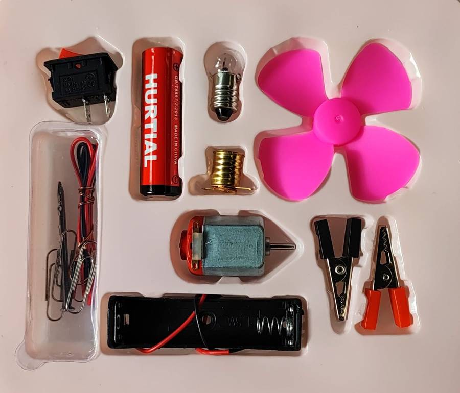 Kids DIY Electric Circuit Kits | With bulb fan and compass | Includes 3 different kits