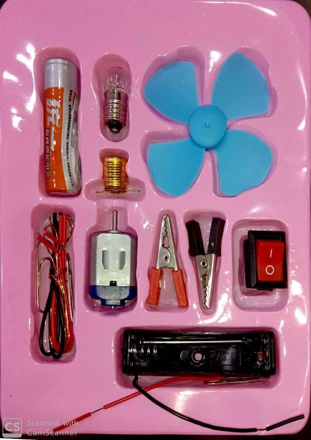 Kids DIY Electric Circuit Kits | With bulb fan and compass | Includes 3 different kits