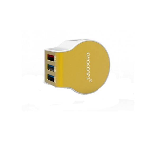 Dual USB wall travel charger EX D22 EU plug type - various colours