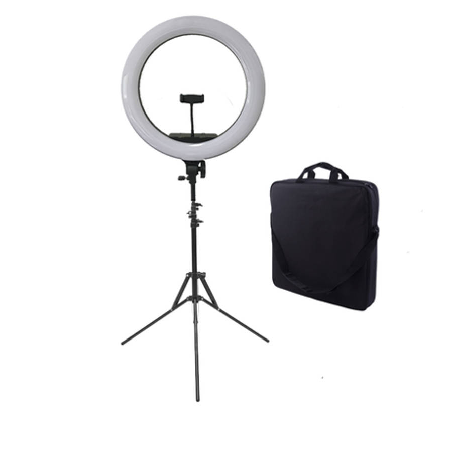 LED Dimmable 18 Inch Ring Light With Stand and Carry Bag | Unboxed | Refurbished