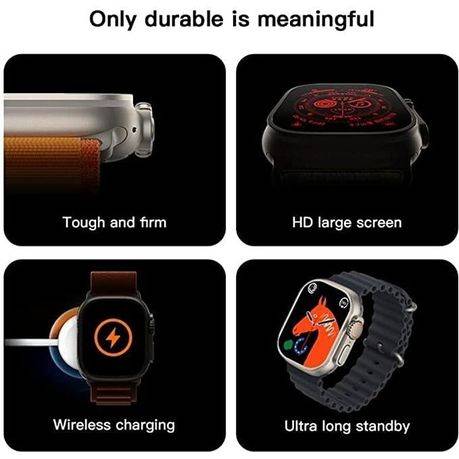 HZ8 - Ultra Max Smart Watch Mobile Device Users- Grey/Silver