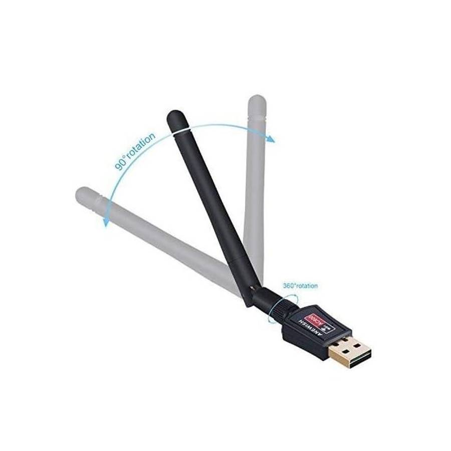 USB 802.11N Wi-Fi Wireless LAN Network Card Adapter with Antenna