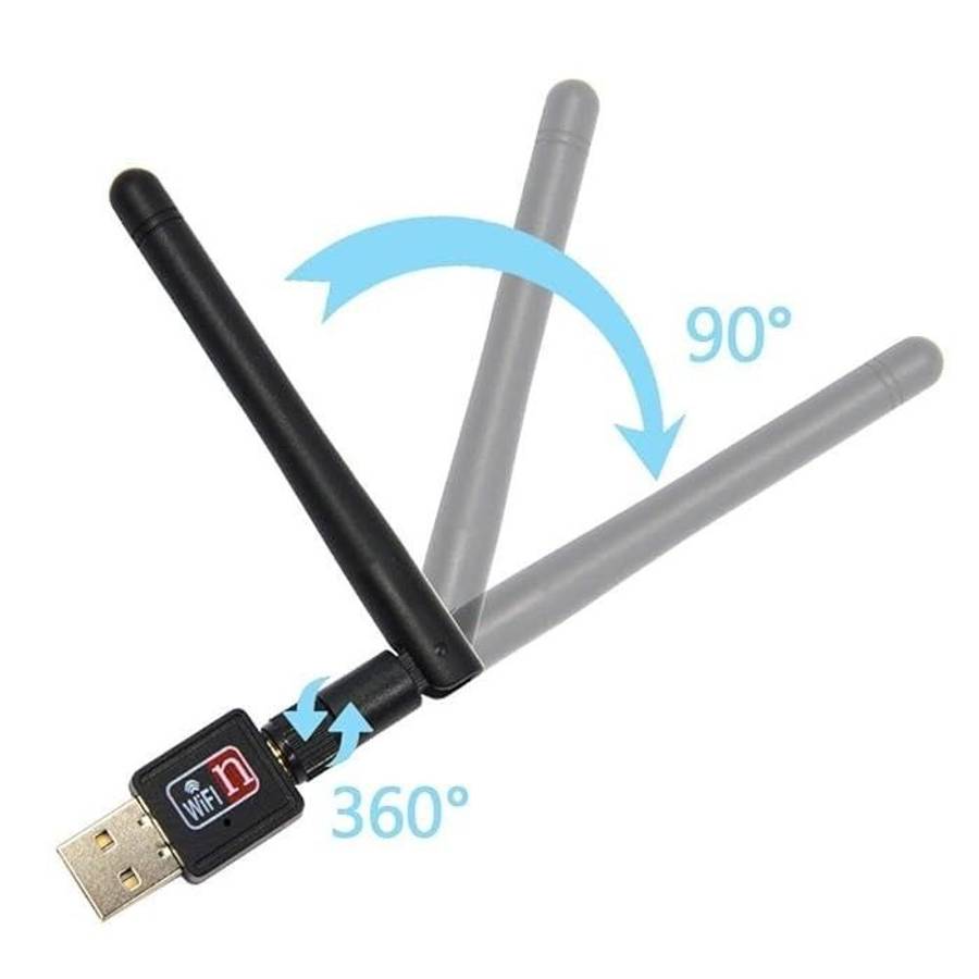 USB 802.11N Wi-Fi Wireless LAN Network Card Adapter with Antenna
