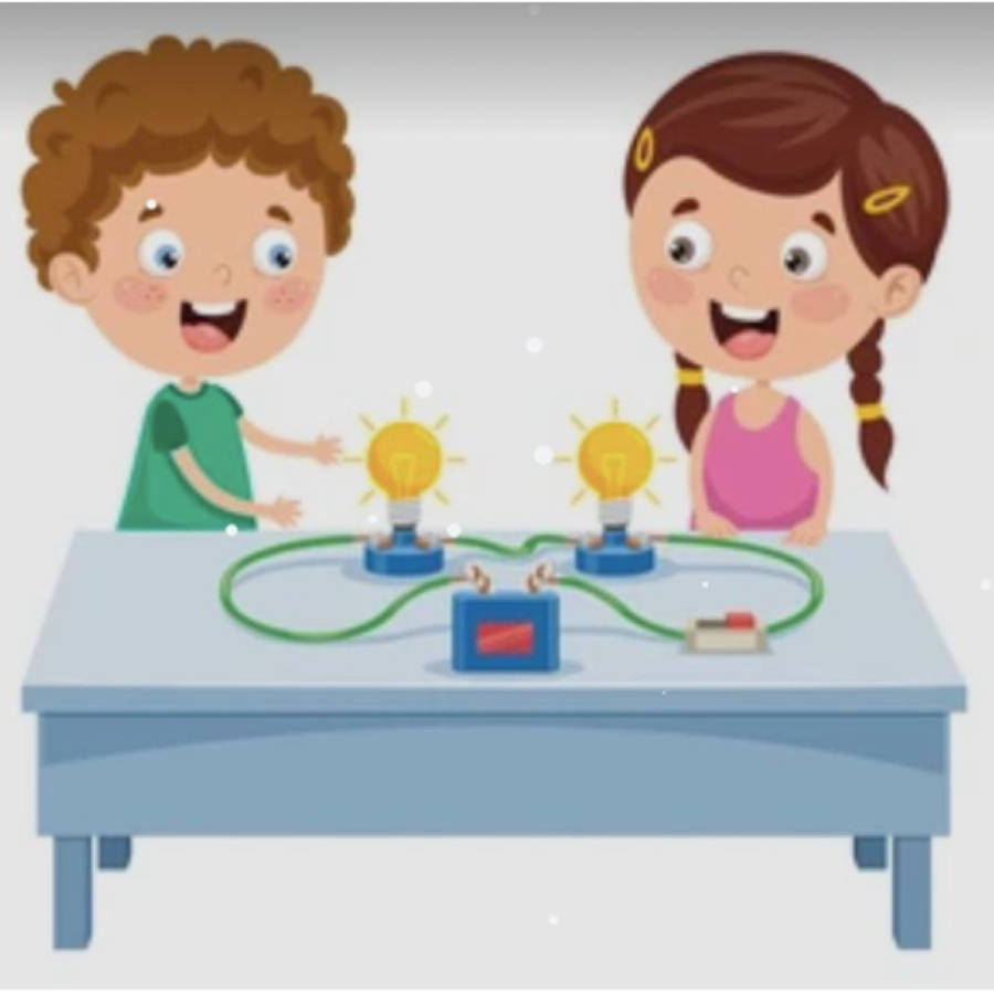 DIY Educational Electric Circuit Science Kit with Bulbs & Compass- Set of 4