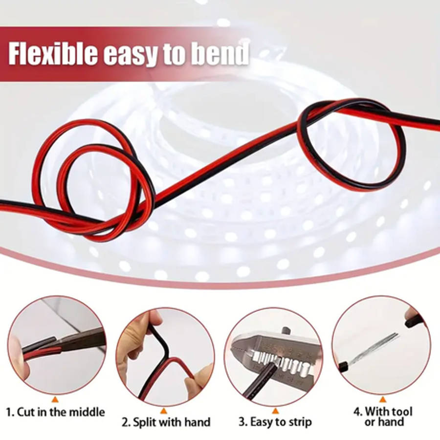 Speaker Wire 2 x 2.25 mm Audio Cable 100M
