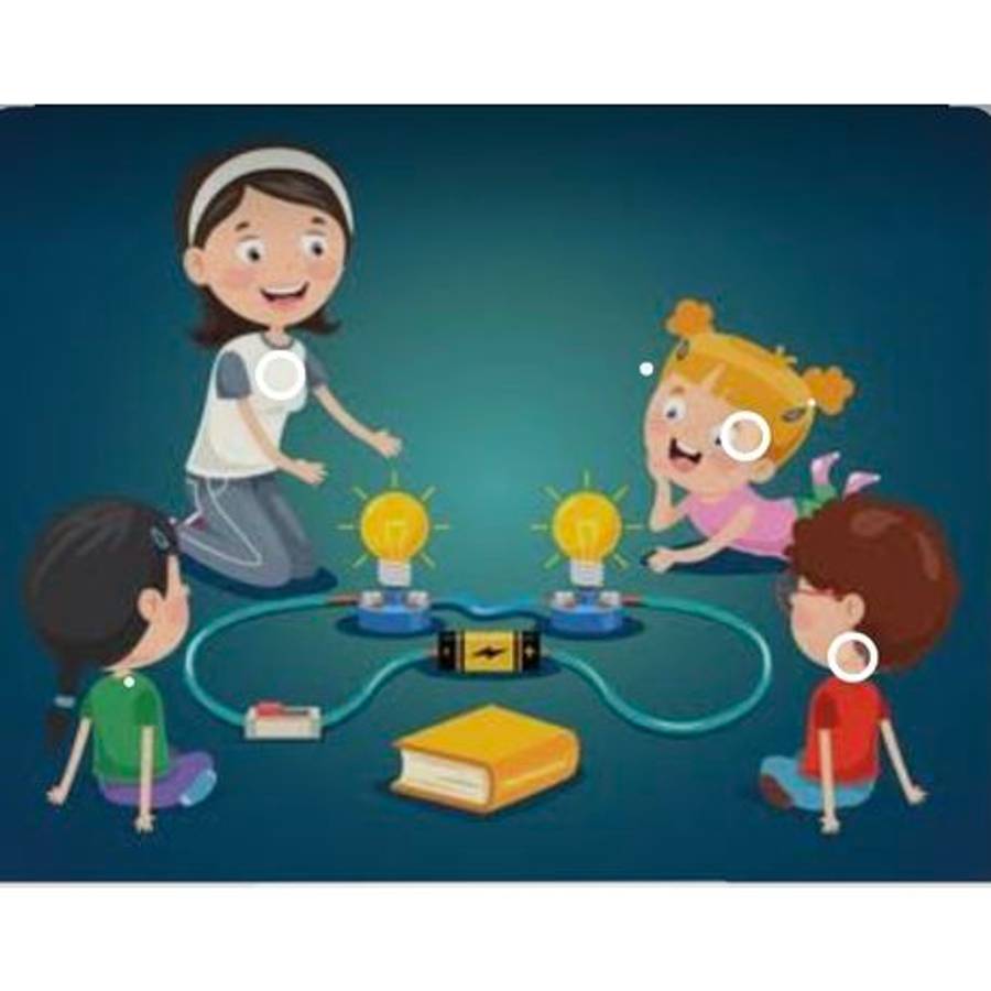 DIY Electric Circuit with Motor and Fan Science Experiment Kit-Set of 4
