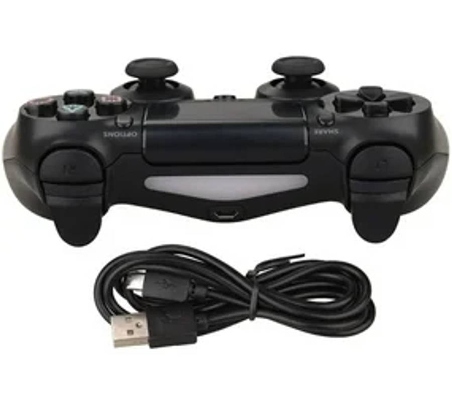 Compatible PS4 Wired Controller Black | PlayStation USB Gamepad